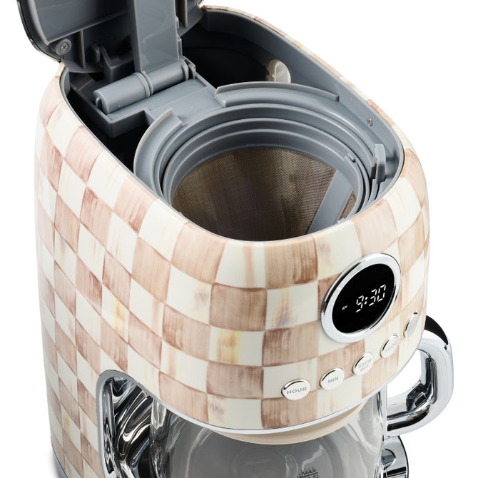 Mocha Check Drip Coffee Maker image number 4