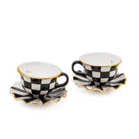 Courtly Teacup Salt & Pepper Set