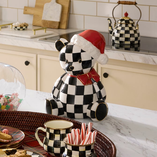 Courtly Santa Bear Cookie Jar image number 1
