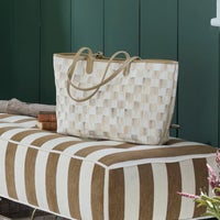 Mocha Check Medium Marche Tote