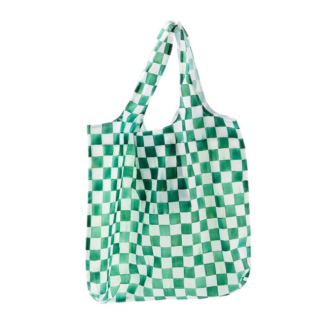 Emerald Check To Go Tote image number 0