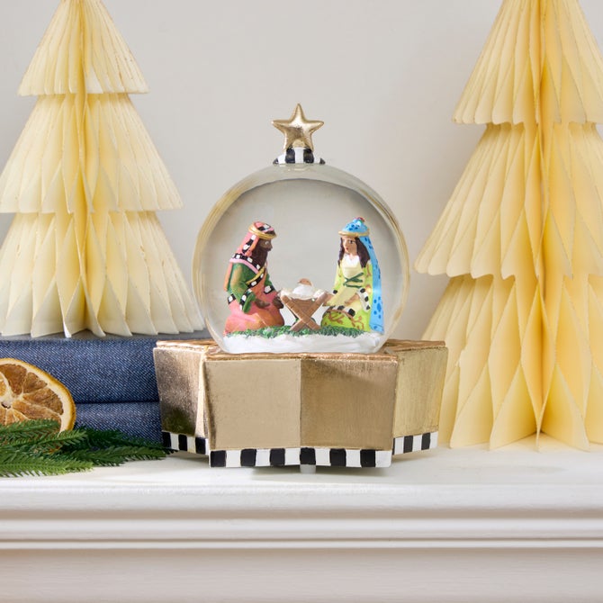 Patience Brewster Nativity Snow Globe image number 2