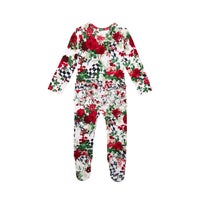 Posh Peanut Wild Rose Check Footie 1-Piece