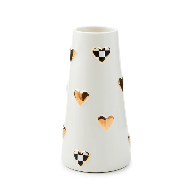 Courtly Check Short Heart Vase image number 0