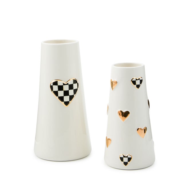 Courtly Check Tall Heart Vase image number 3