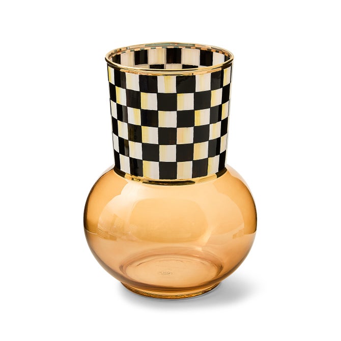 Courtly Check Glass Vase image number 0