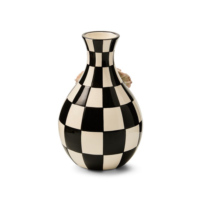 Blush Poppy Check Vase image number 1