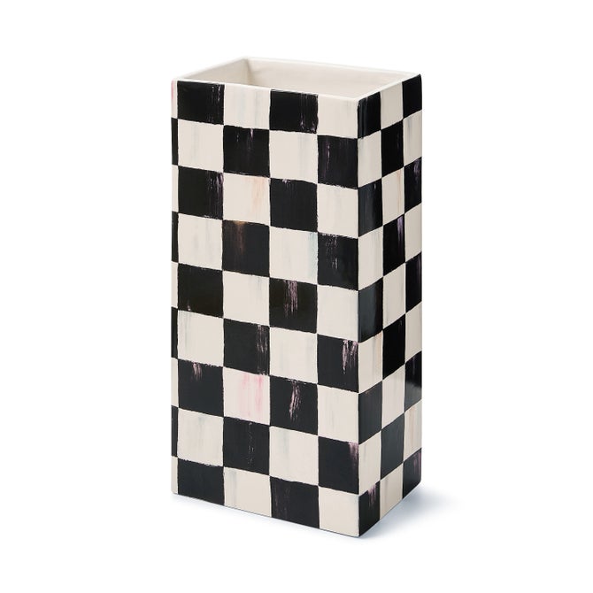 Courtly Check Pillar Vase image number 0