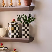 Courtly Check Small Pillar Vase