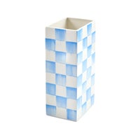 Sky Check Pillar Vase