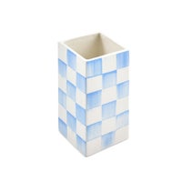Sky Check Small Pillar Vase