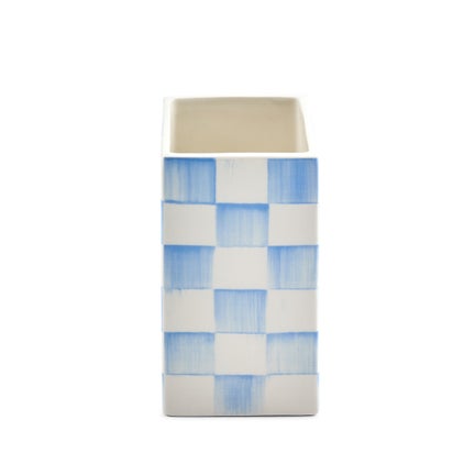 Sky Check Small Pillar Vase