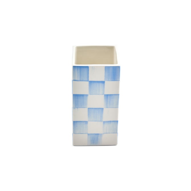 Sky Check Glass Vase image number 2