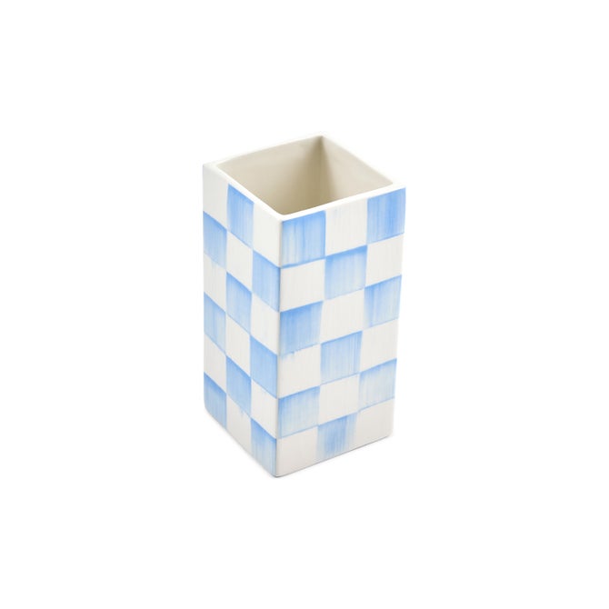 Sky Check Glass Vase image number 3