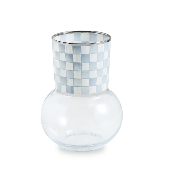 Sky Check Glass Vase image number 0