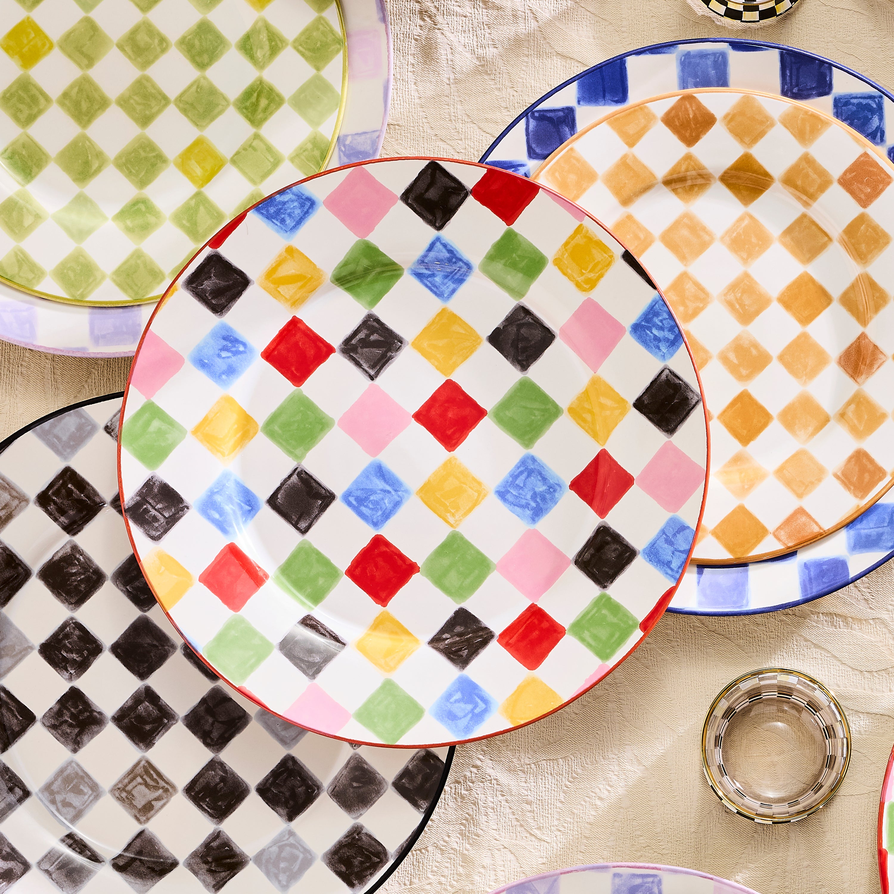 MacKenzie-Childs | Multi Check Round Platter