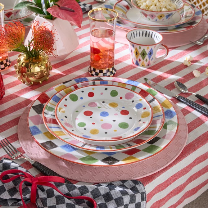 Multi Check Round Platter image number 5