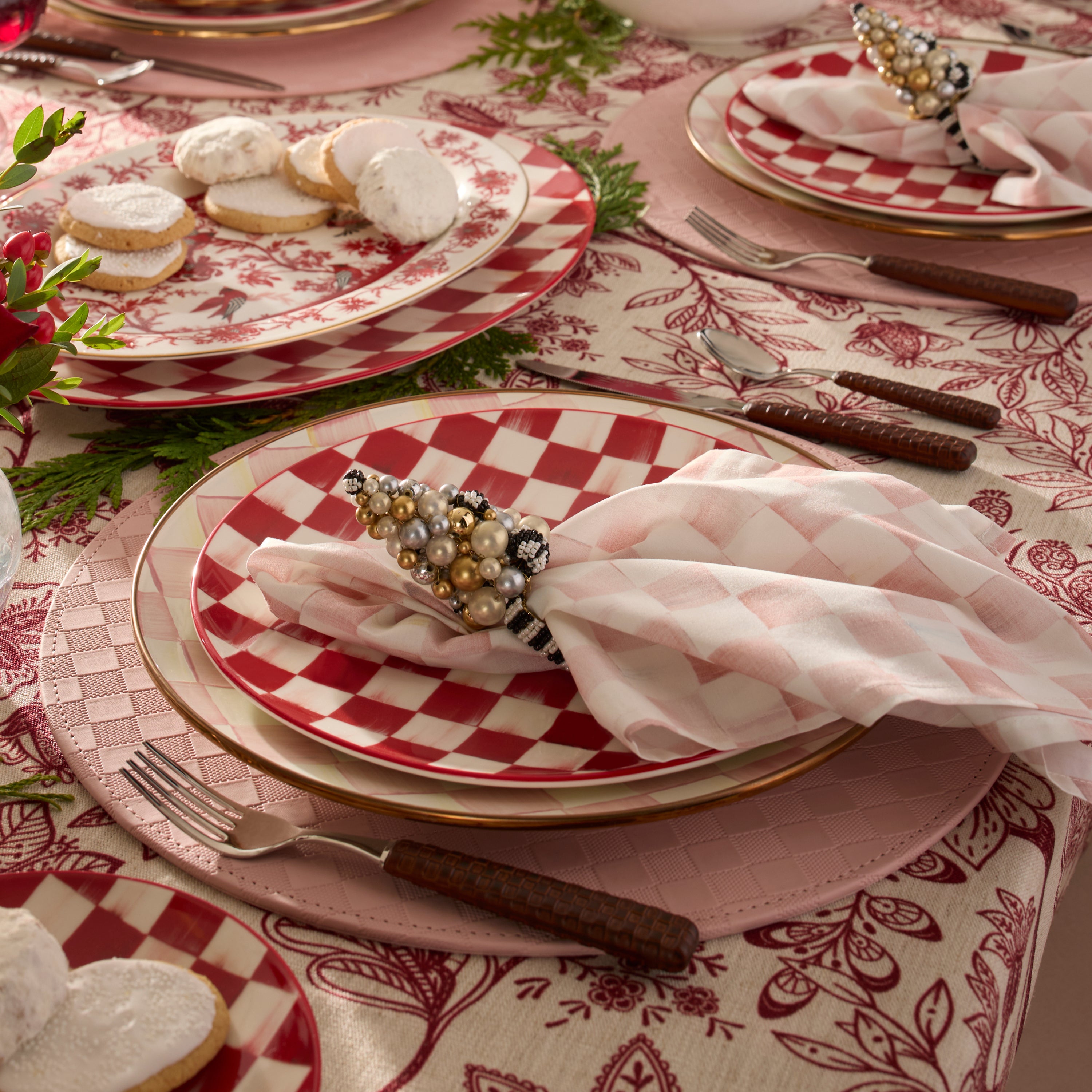 Cherry Check Dinnerware