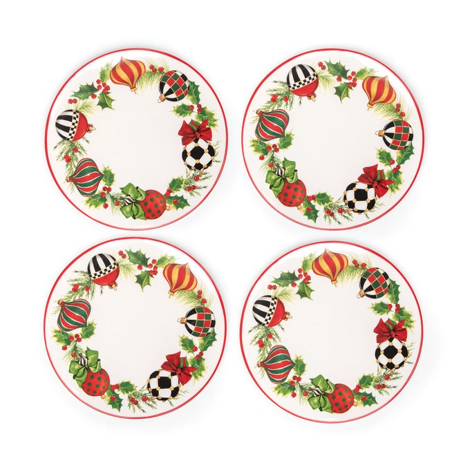 Deck the Halls Salad Plates, Set of 4 image number 0