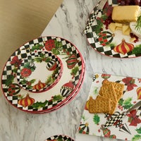 Deck the Halls Appetizer Plates, Set of 4