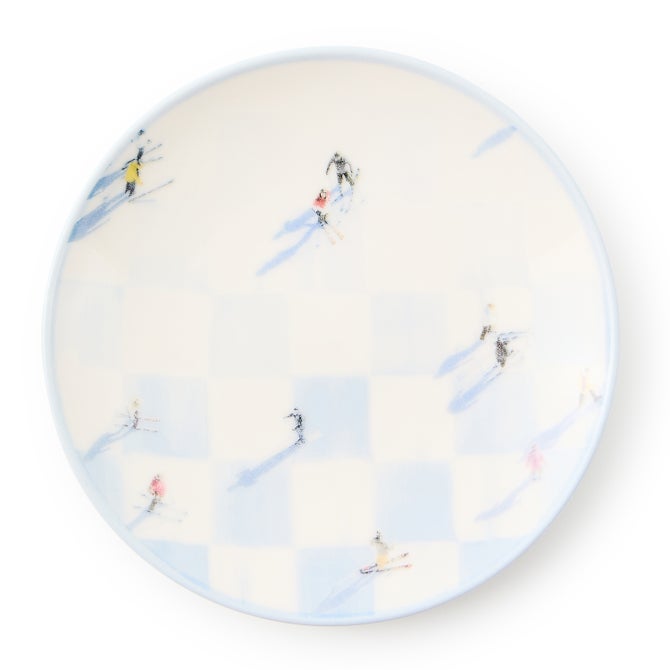 Gray Malin Ski Holiday Appetizer Plates, Set of 4 image number 0