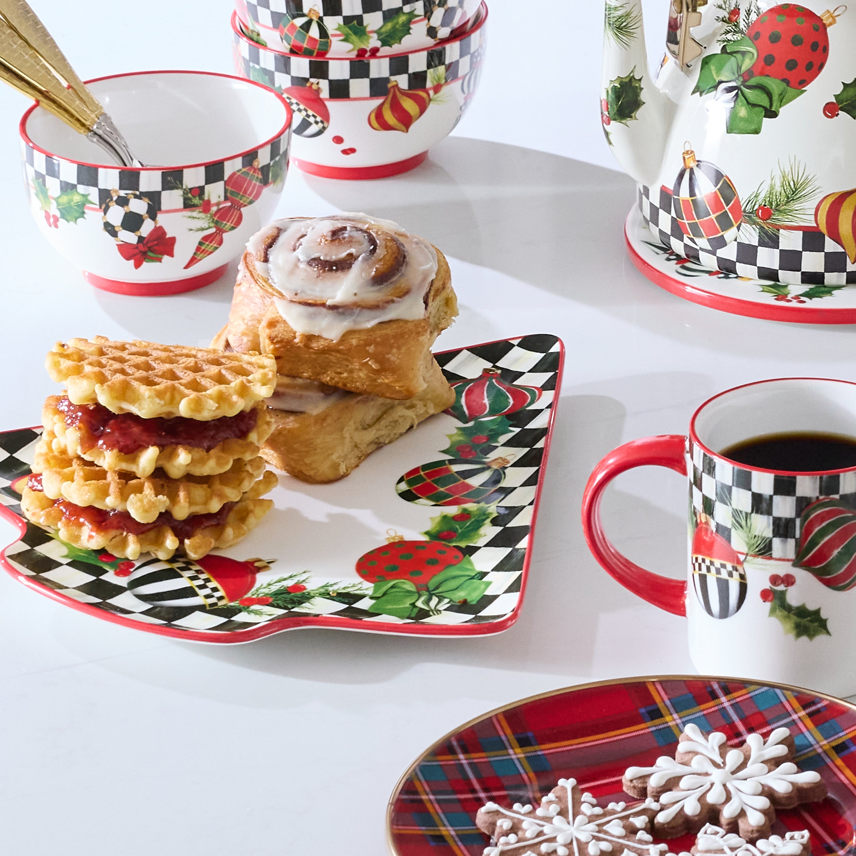 MacKenzie-Childs | Deck the Halls Tree Serving Platter