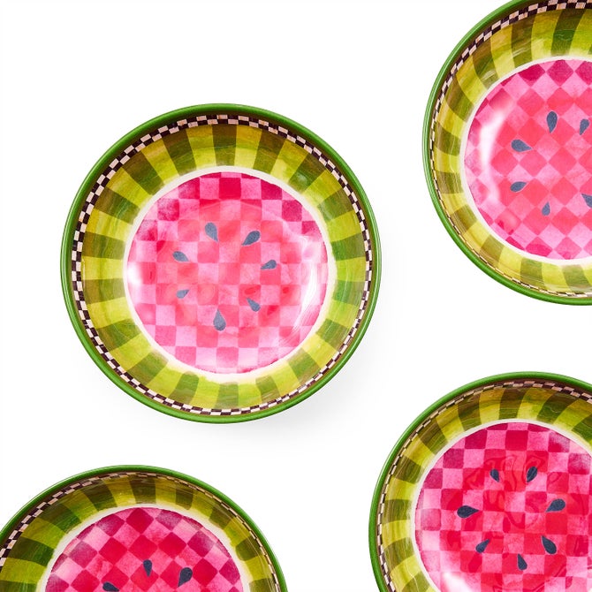 Watermelon Melamine Small Bowls, Set of 4 image number 2