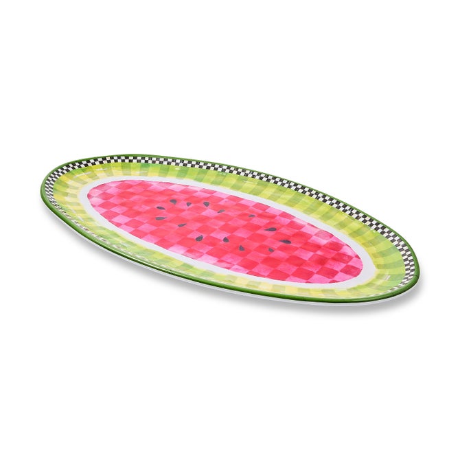 Watermelon Melamine Oval Platter image number 4