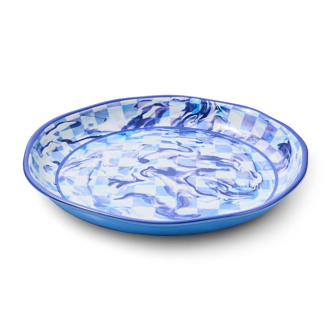 Blue Marble Check Melamine Large Platter image number 3