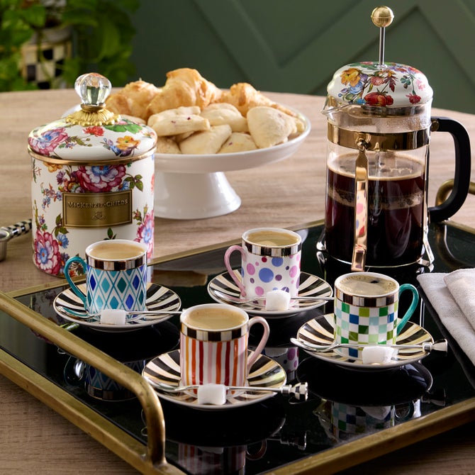 Sweetheart Espresso Cup & Saucer, Set of 4 image number 1