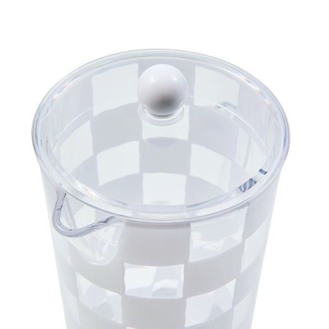 White Check Acrylic Pitcher image number 2