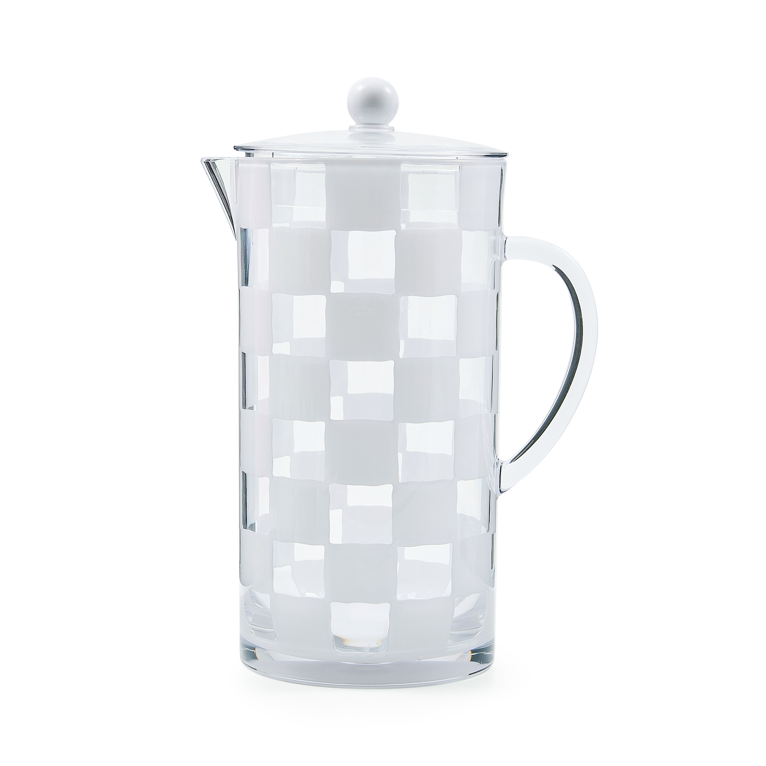MacKenzie-Childs Check Acrylic Pitcher