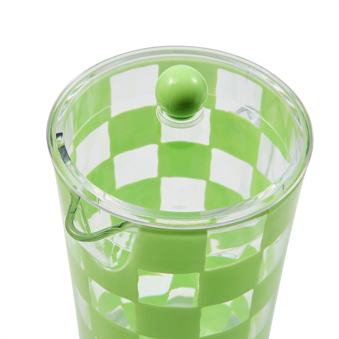 Green Check Acrylic Pitcher image number 2