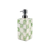 Sage Check Capiz Soap Pump