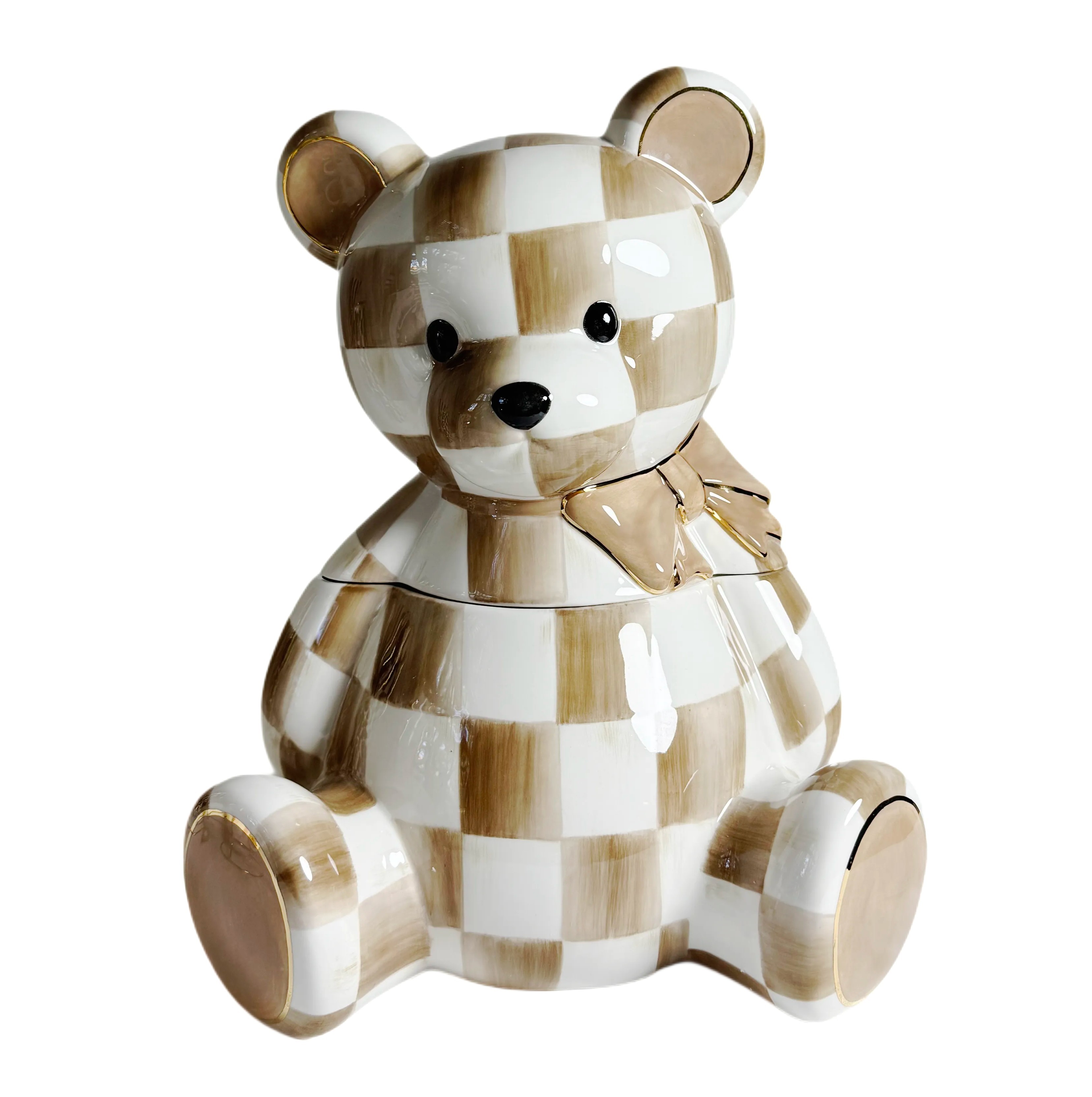MacKenzie-Childs | Mocha Bear Cookie Jar