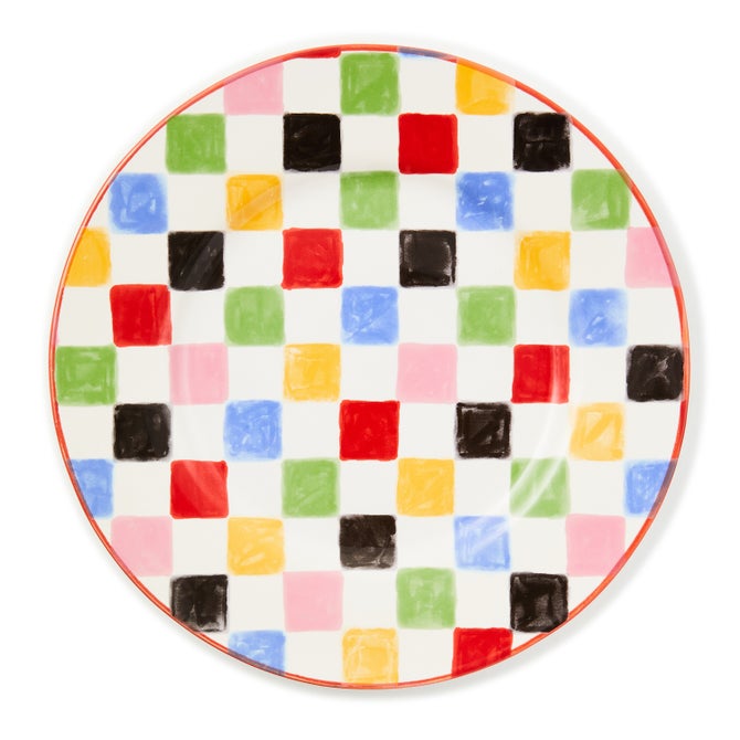 Multi Check Dinner Plate image number 0