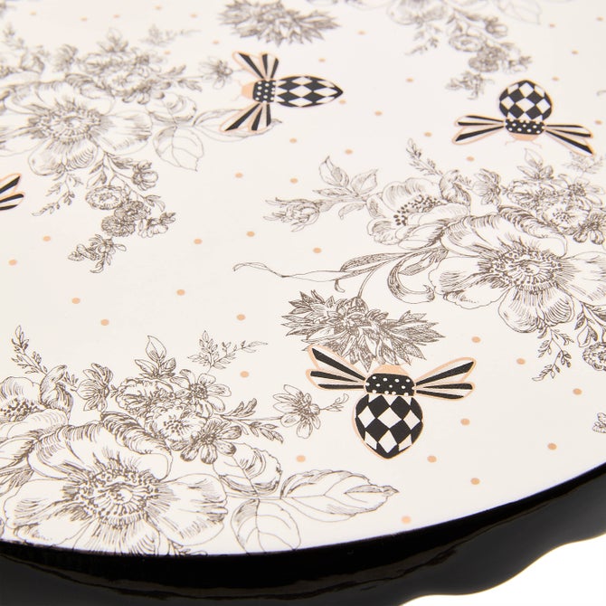 Bee Toile Large Pedestal Platter image number 3