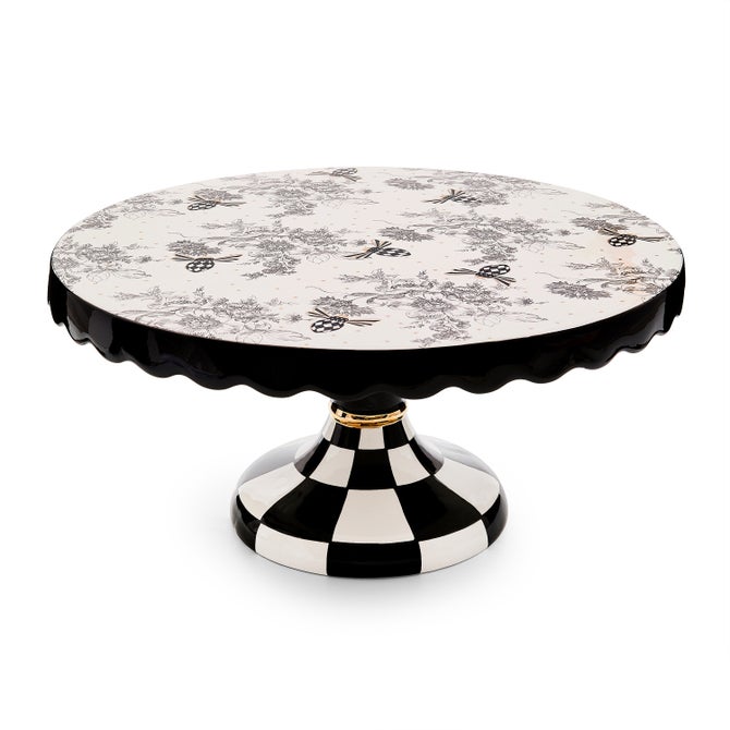Bee Toile Large Pedestal Platter image number 0