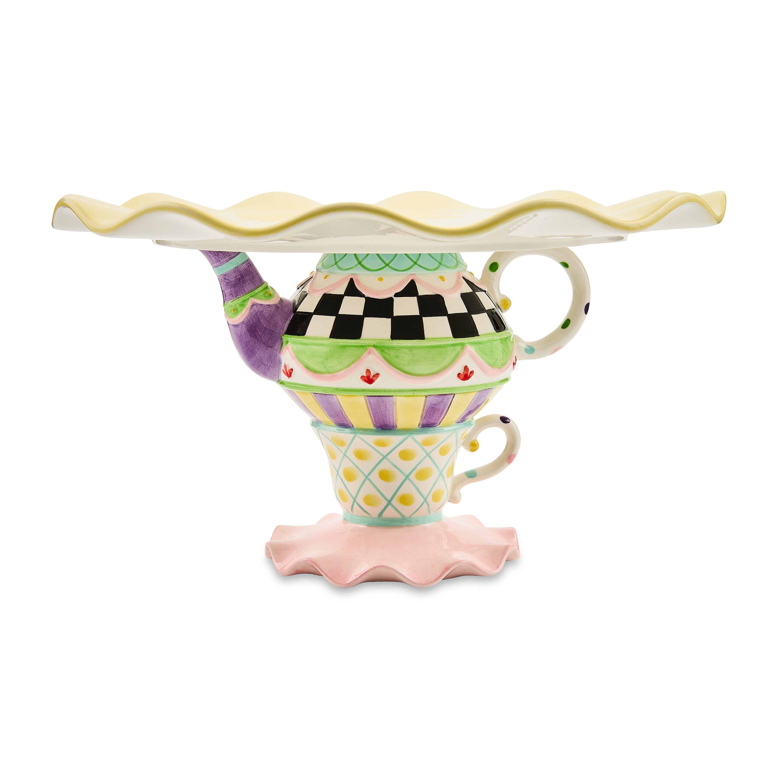 【新品】McKenzie-Childs ケーキスタンド MacKenzie-Childs | Wonderland Cake Stand