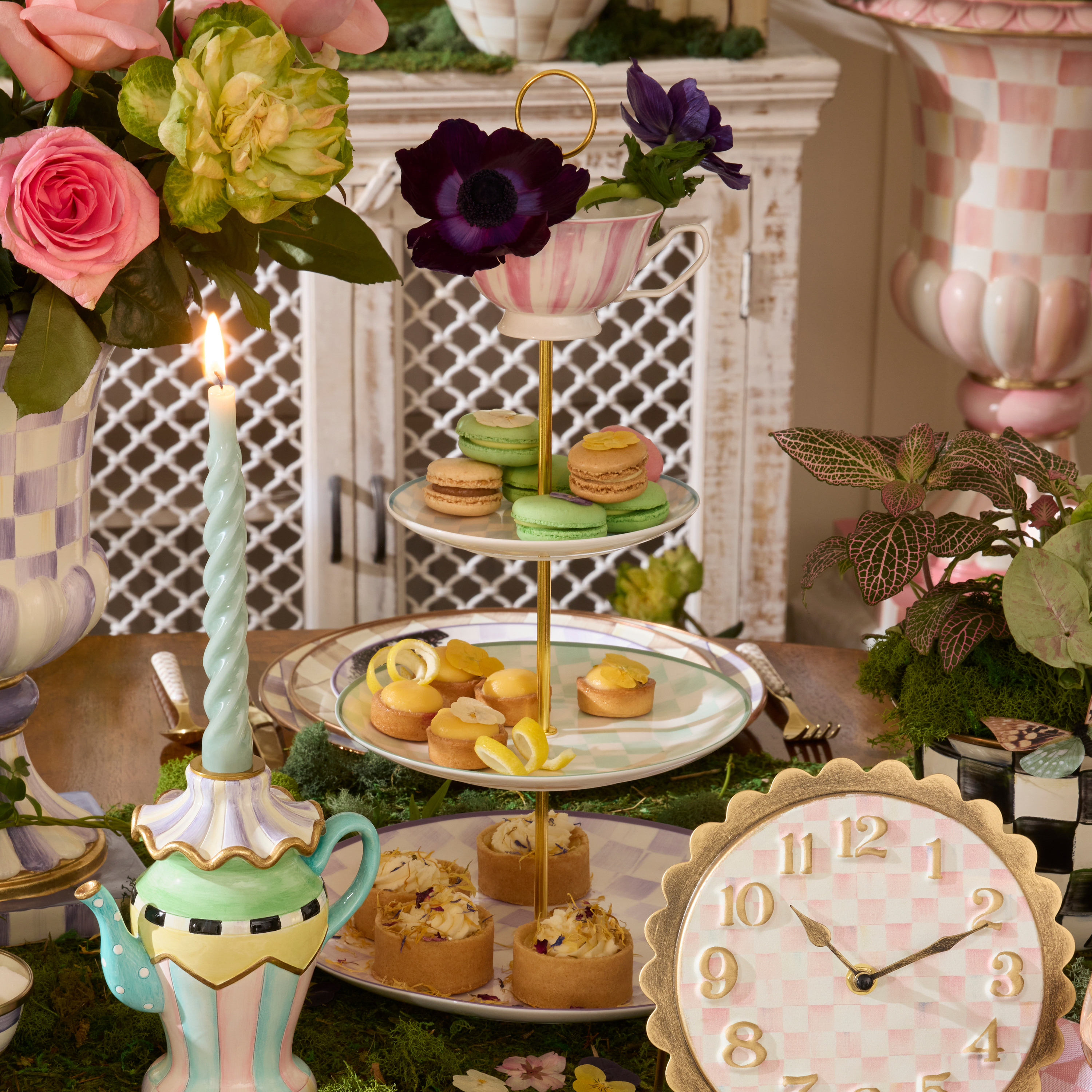 MacKenzie-Childs | Wonderland Three Tier Sweet Stand