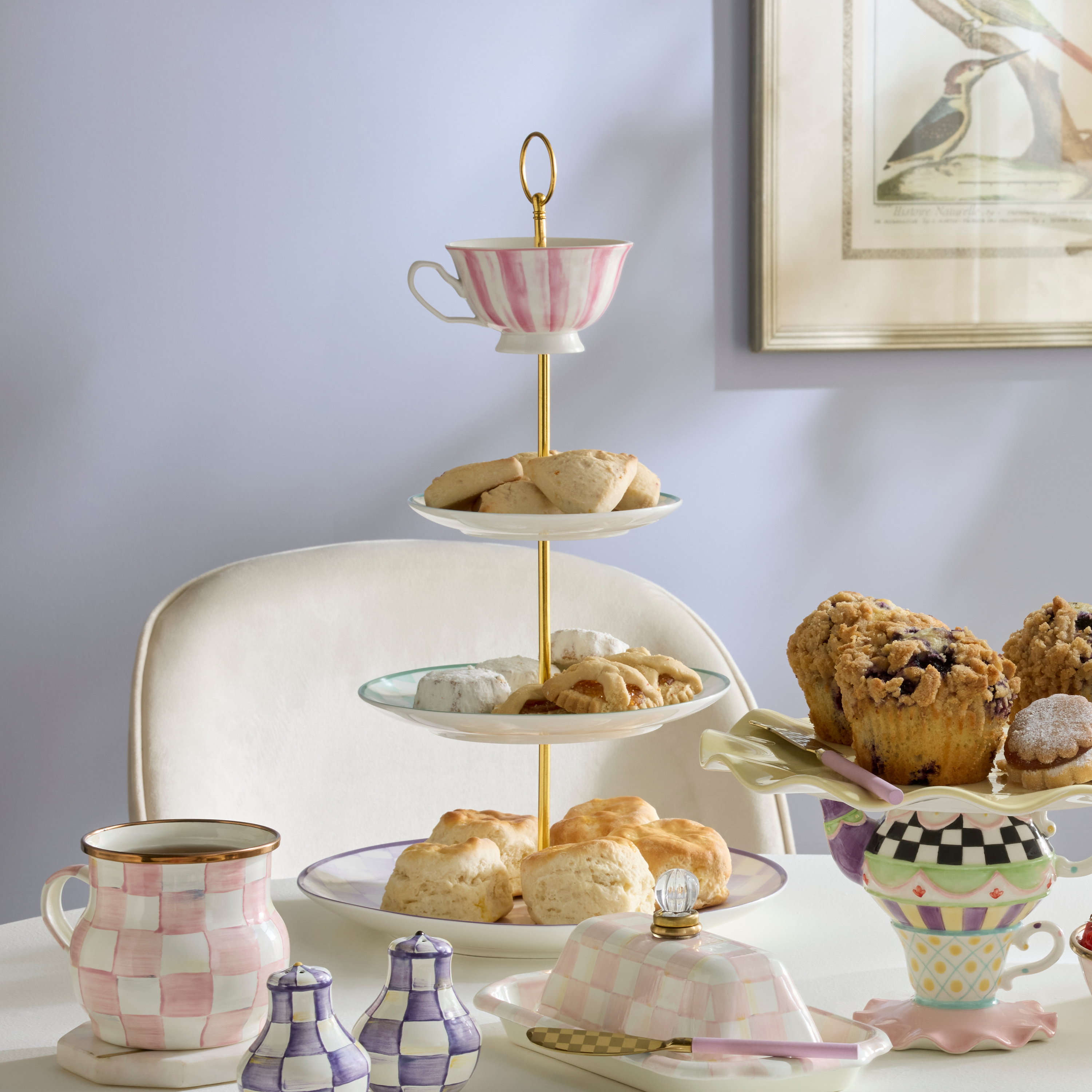 MacKenzie-Childs | Wonderland Three Tier Sweet Stand