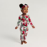 Posh Peanut Wild Rose Check Convertible 1-Piece
