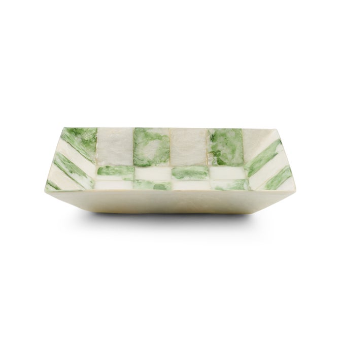Sage Check Capiz Soap Dish image number 2
