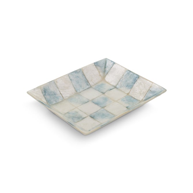 Sky Check Capiz Soap Dish image number 0