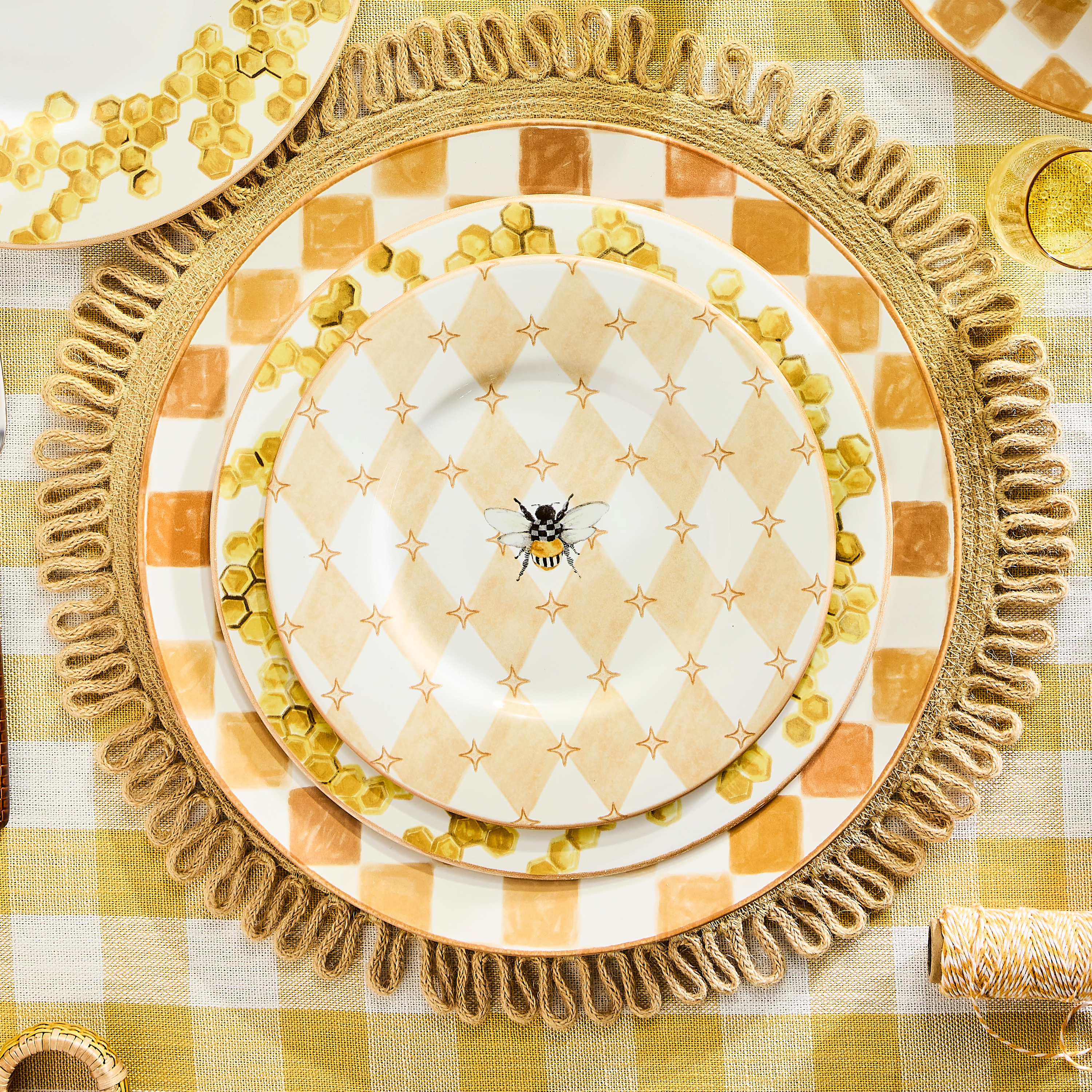 MacKenzie-Childs Queen Bee Salad Plate - Thumbnail 5
