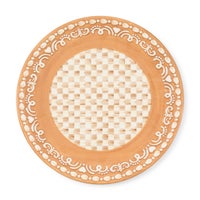 Mocha Check Gingerbread Dinner Plate