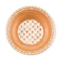 Mocha Check Gingerbread Small Bowl