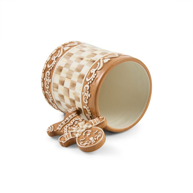 Mocha Check Gingerbread Mug image number 2