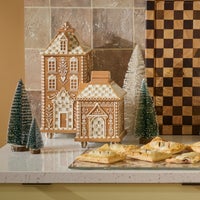 Mocha Check Gingerbread Small Canister