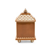 Mocha Check Gingerbread Small Canister